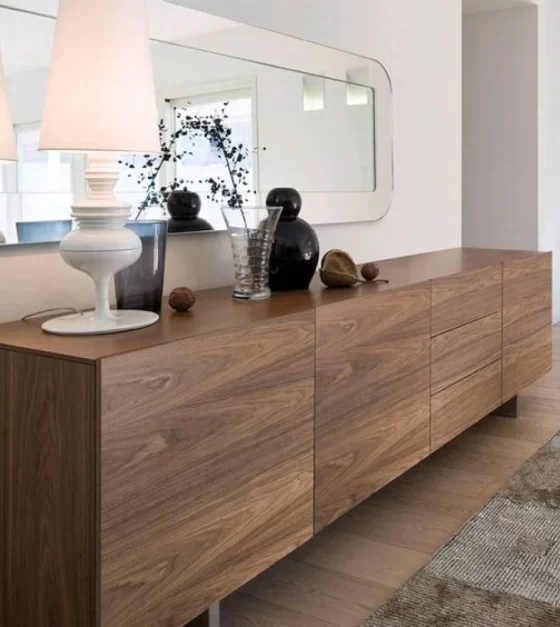 Brown Storage Cabinet Console