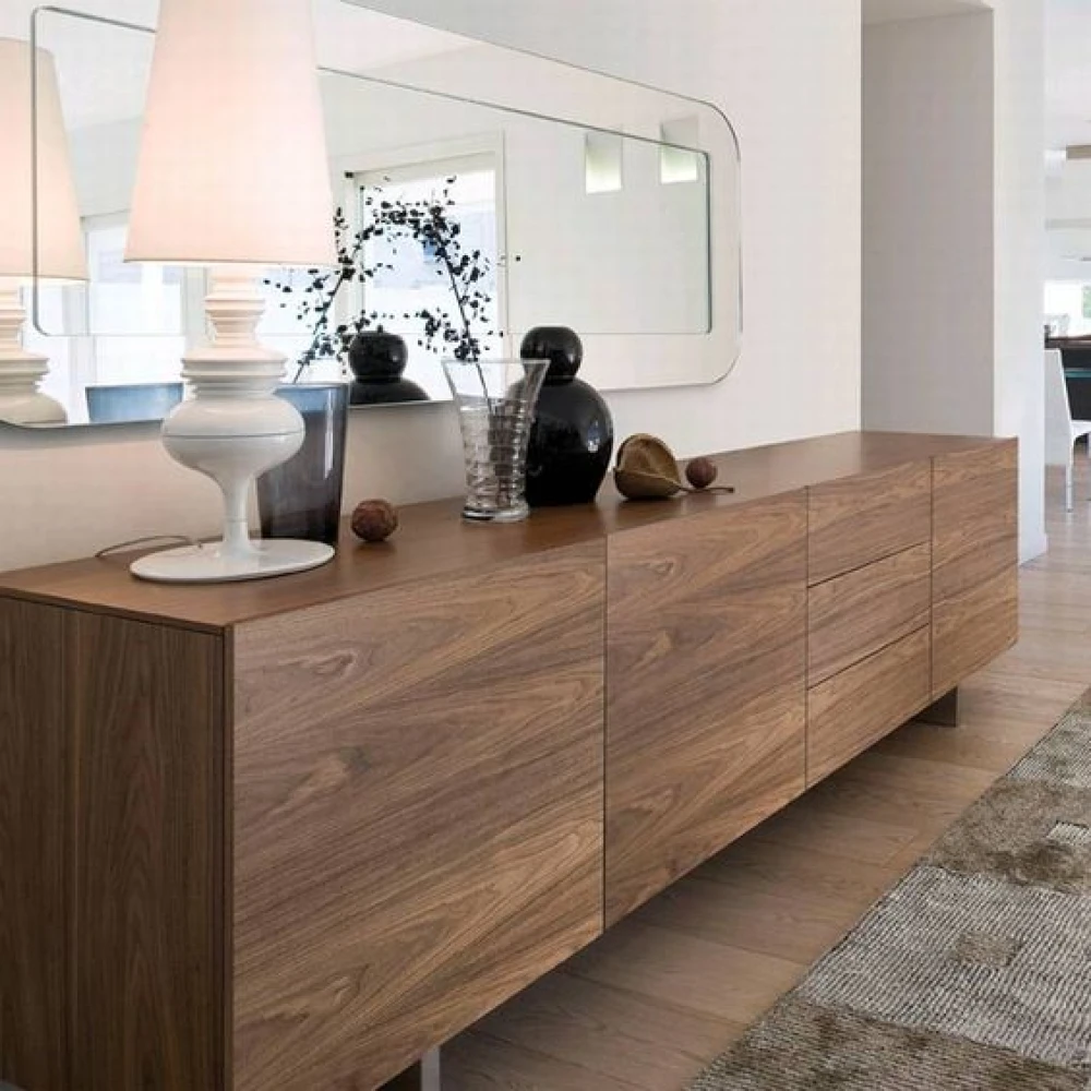 Brown Storage Cabinet Console