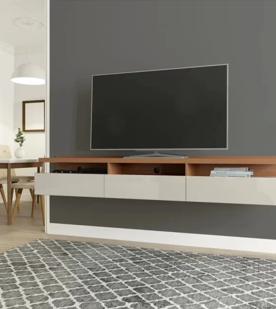 Media Display Floating TV Console