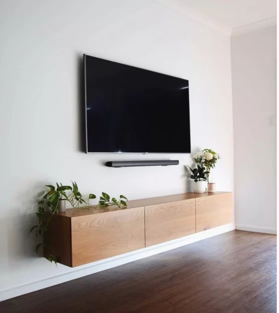 Three Door Cabinet Floating TV Console