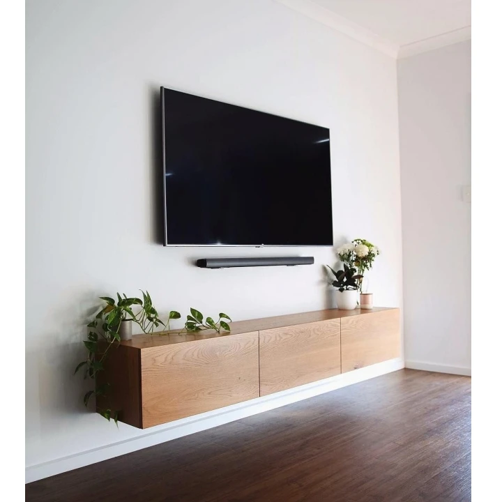 Three Door Cabinet Floating TV Console